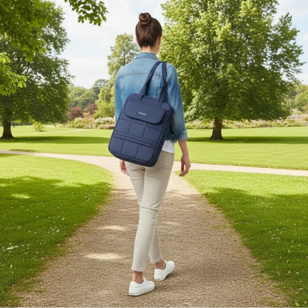 Navy Blue Laptop and Tablet Bag